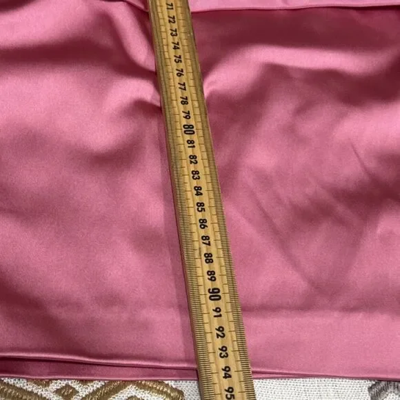 (R7) LAUREN Ralph Lauren Satin One-Shoulder Cocktail Dress in Pink Size 16 - Picture 14 of 16